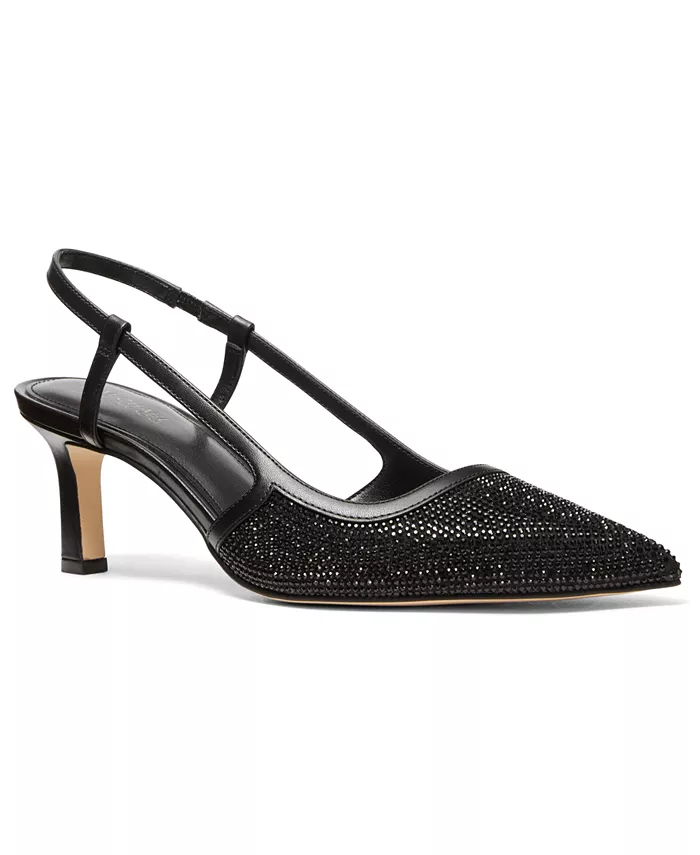 Женские туфли Alora Mid Sling Туфлиs Michael Kors, черный