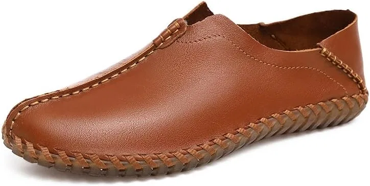 Мокасины мужские кожаные Asifn Light Brown