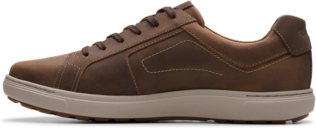 Мужские ботинки Clarks Mapstone Lace Wide цвета пчелиного воска, Beeswax Leather — фото 2