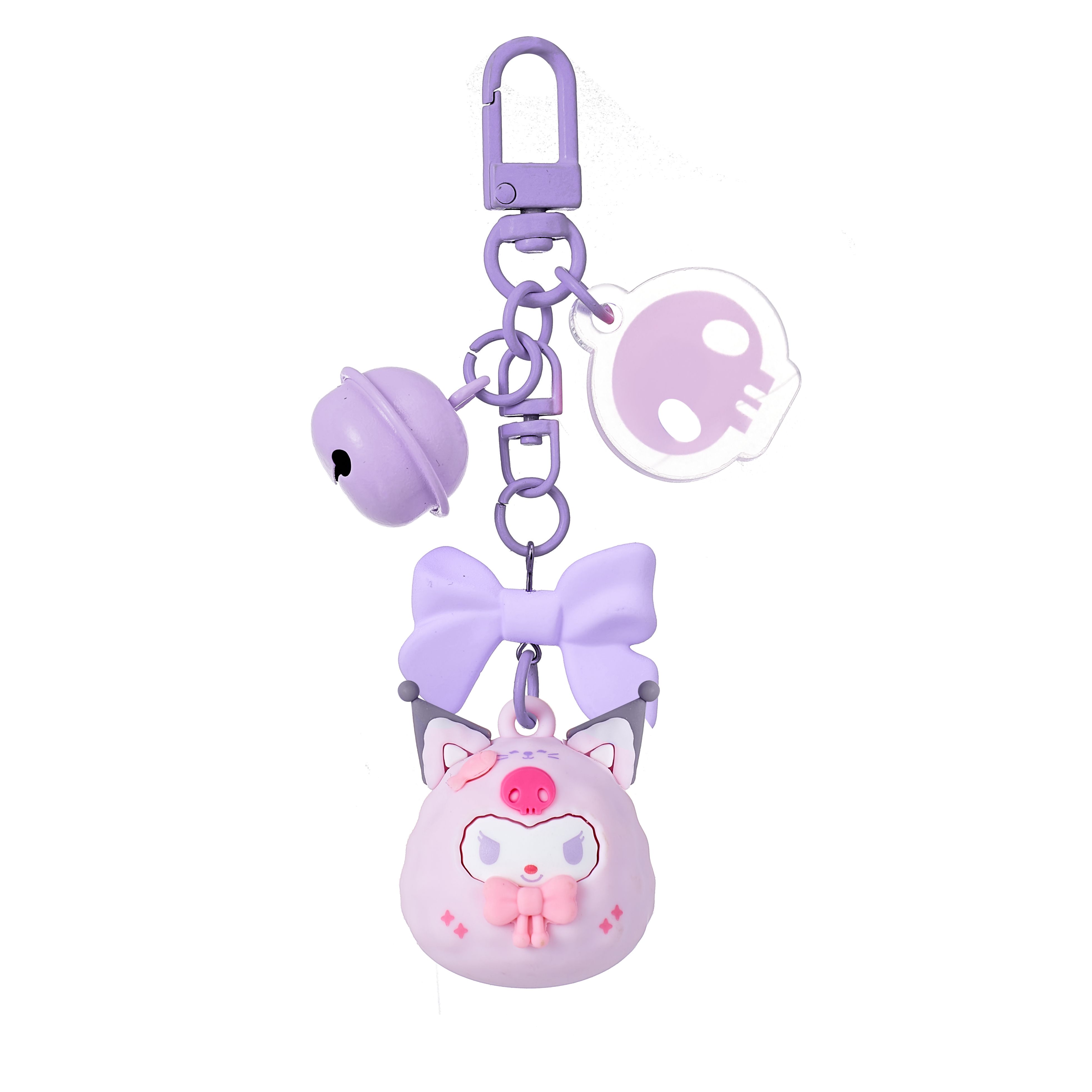 

Sanrio Куми Курами ПВХ подвеска Унисекс, Kuromi Small Animal Keychain