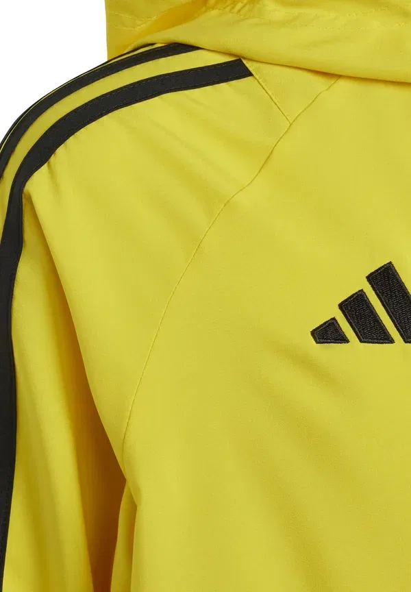 Куртка ветрозащитная Adidas Performance Tiro 24 kids, жёлто-бело-чёрный — фото 3