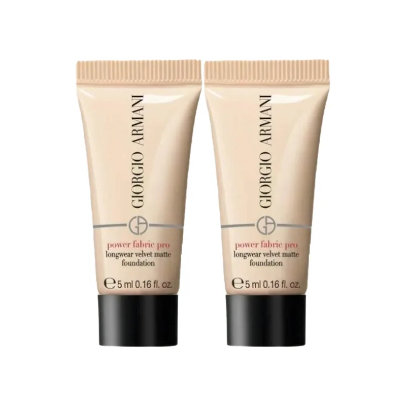 GIORGIO ARMANI ARMANI Flawless Long Lasting Makeup жидкая тональная основа Professional Edition набор пробников, #1.5 5ml*2 — фото 3