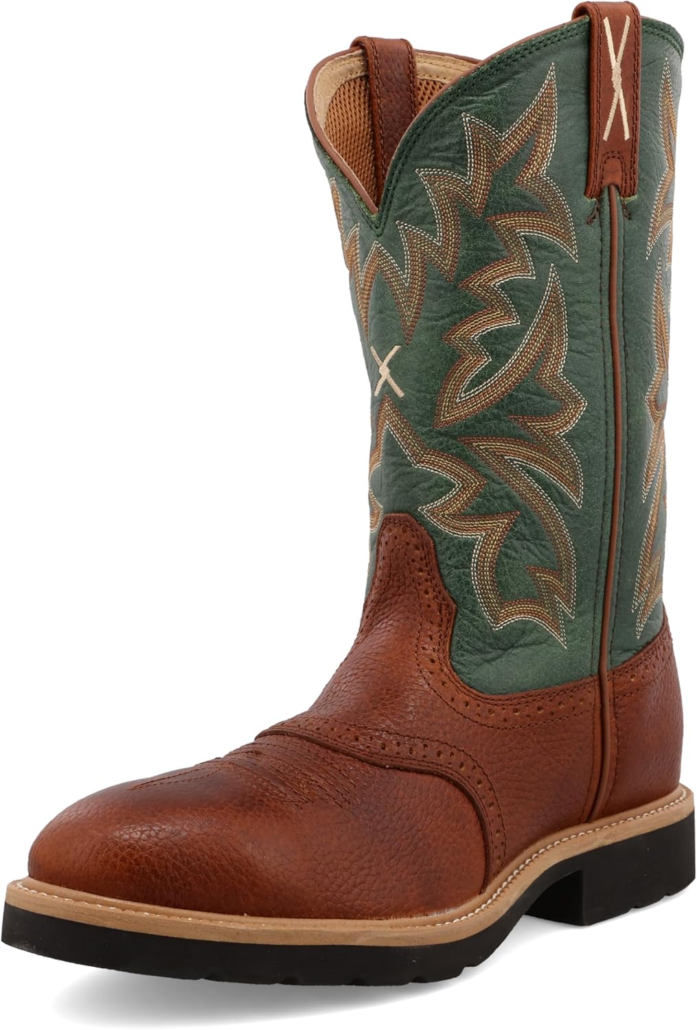 

Кожаные вестерн-бутсы Twisted X с металлическим носком, зеленый