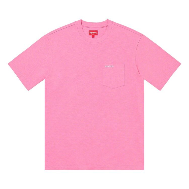 

Футболка Supreme Short-Sleeve Pocket Tee Bright Pink, розовый