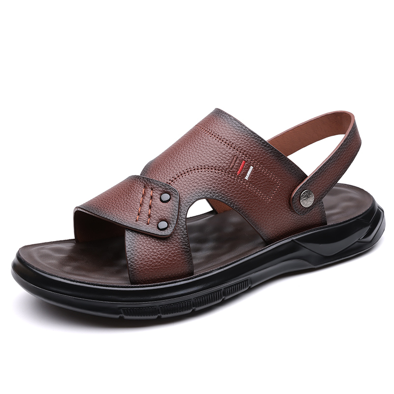 

Пляжные шлепанцы мужские EGCHI, коричневый