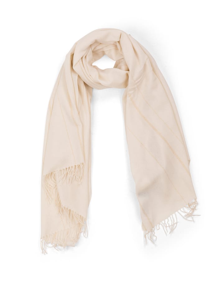 

Шарф из органического люрекса белого цвета CASH-MERE.CH