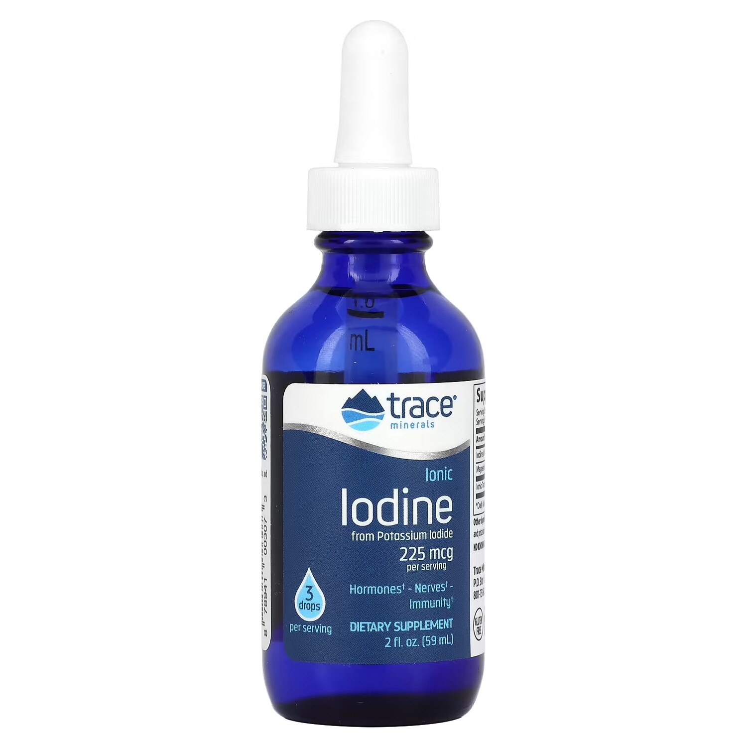 

Trace Minerals Ионный йод 225 мкг 59 мл (2 жидк. Унции) Trace Minerals ®