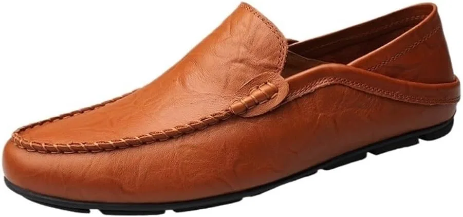 Лоферы мужские, кожаные, Classic Slip-on, коричневый UOPYNE