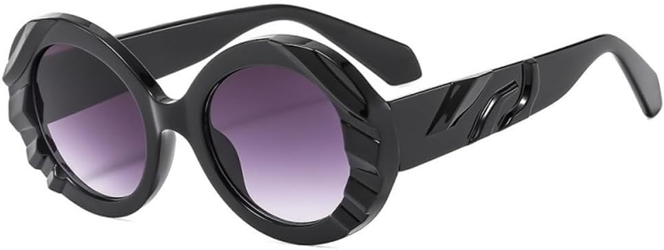 

Круглые солнцезащитные очки для женщин и мужчин, с поликарбонатными линзами, оправой в винтажном стиле, повседневные, для активного отдыха, с защитой от солнца UV400 LANGSER, C5