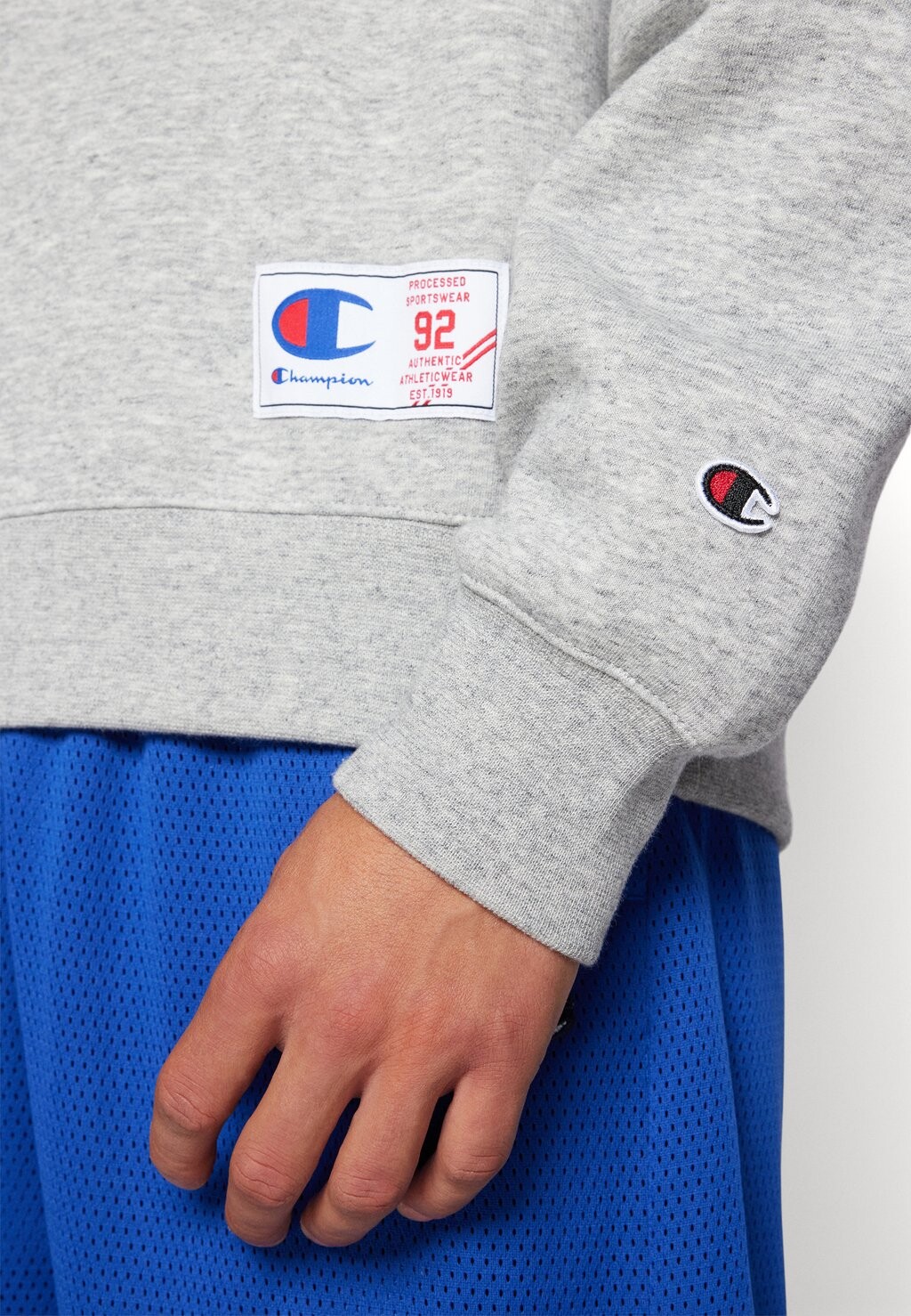 

Толстовка RETRO SPORT CREWNECK BACKPRINT Champion, серый