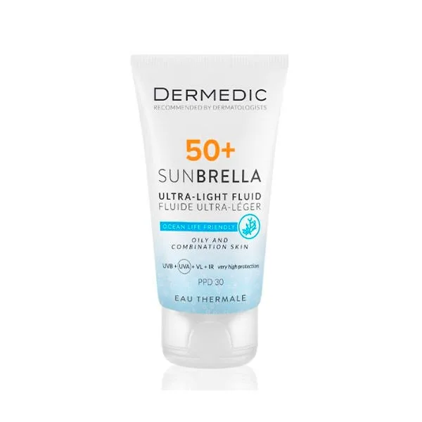 Жидкий солнцезащитный крем Sunbrella Hyperreactive Skin Fluid SPF50+ 40 мл DERMEDIC