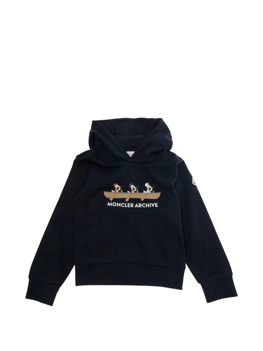 

Толстовка с графическим принтом и капюшоном Moncler Enfant, синий