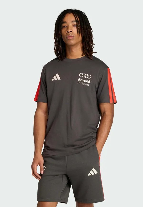 Футболка с коротким рукавом и принтом днк команды audi formula one Adidas Performance, Utility Black