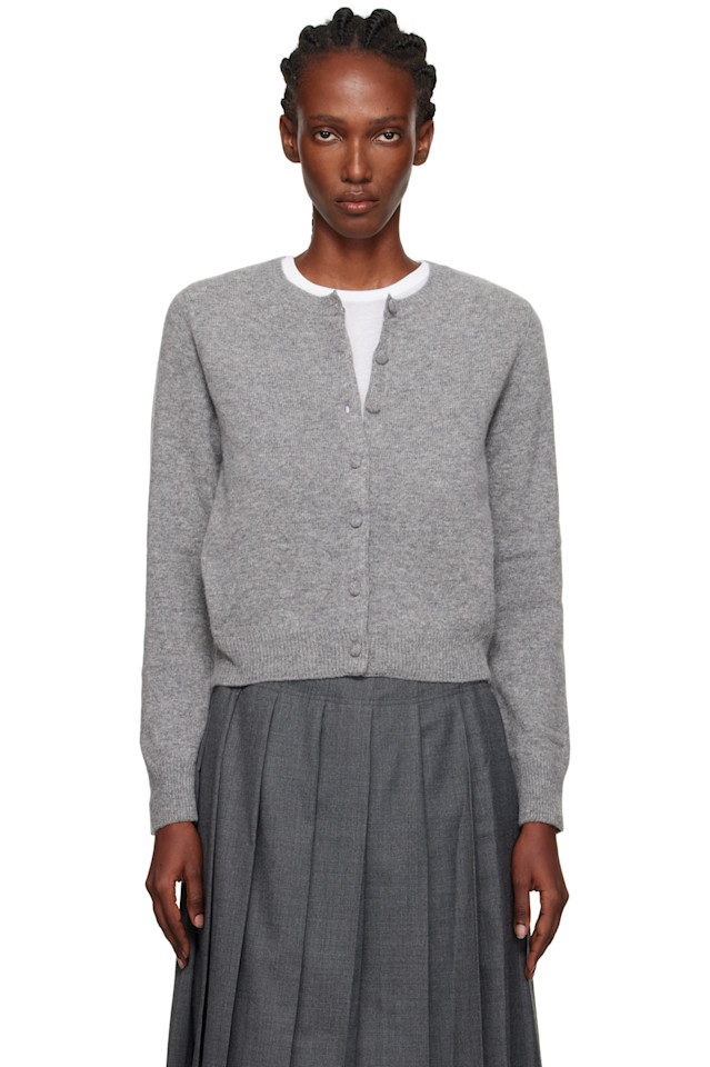 

Круглый кардиган Diene Nothing Written, серый