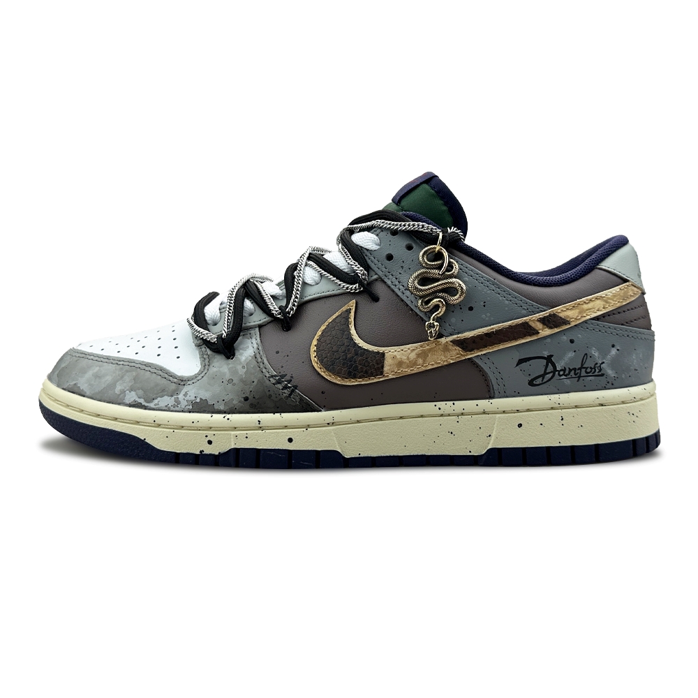 

Nike Кроссовки для скейтбординга Dunk Shimmery Cat Return To Ruins с нескользящей подошвой, износостойкие, мужские, чернильно-черные