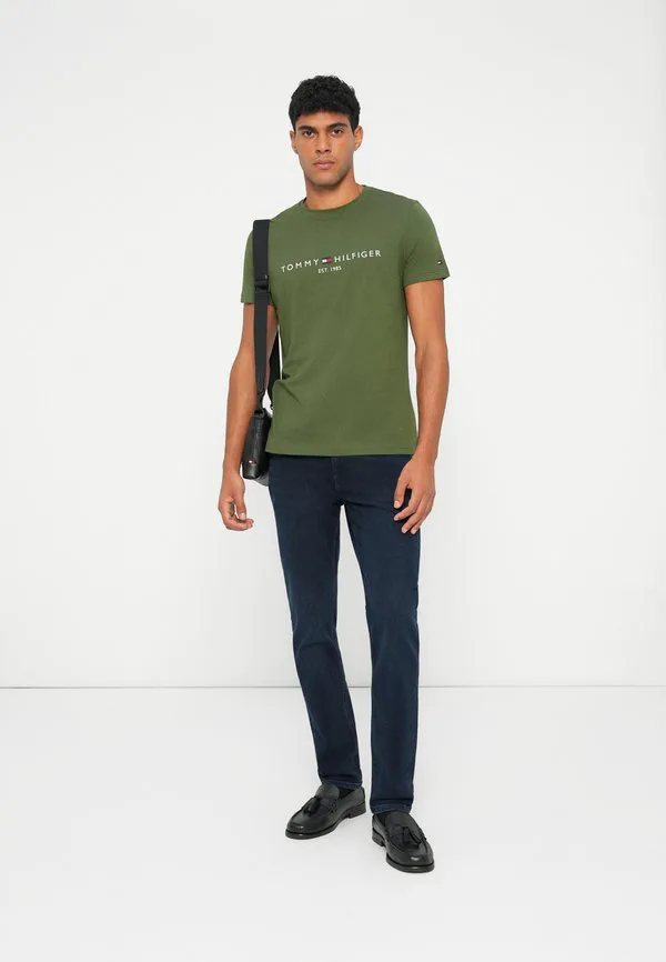 Футболка с вышитым логотипом, облегающая футболка с принтом. Tommy Hilfiger, Mountain Pine — фото 2