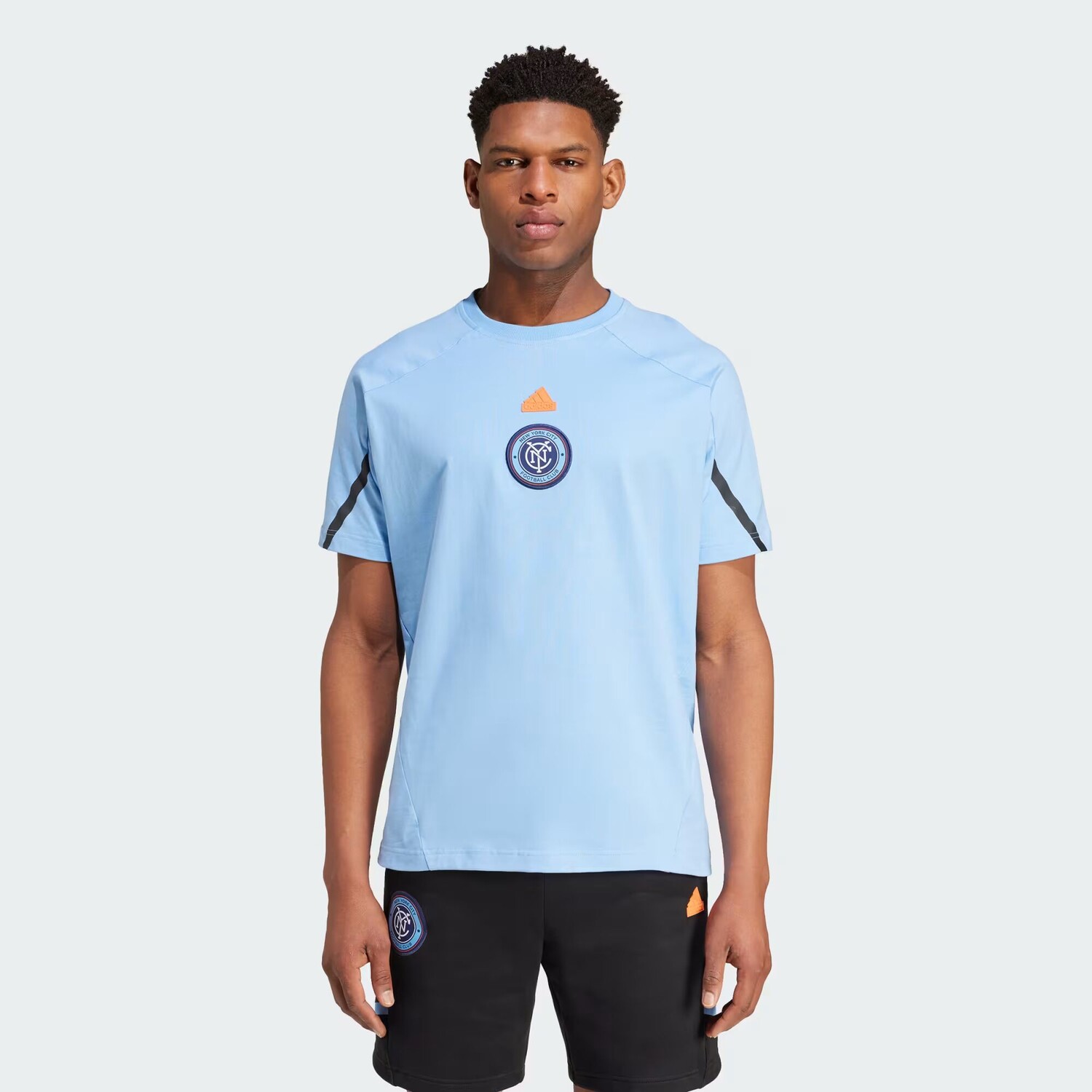 

Футболка Нью-Йорк Сити для путешествий в игровой день Adidas, цвет Bahia Light Blue