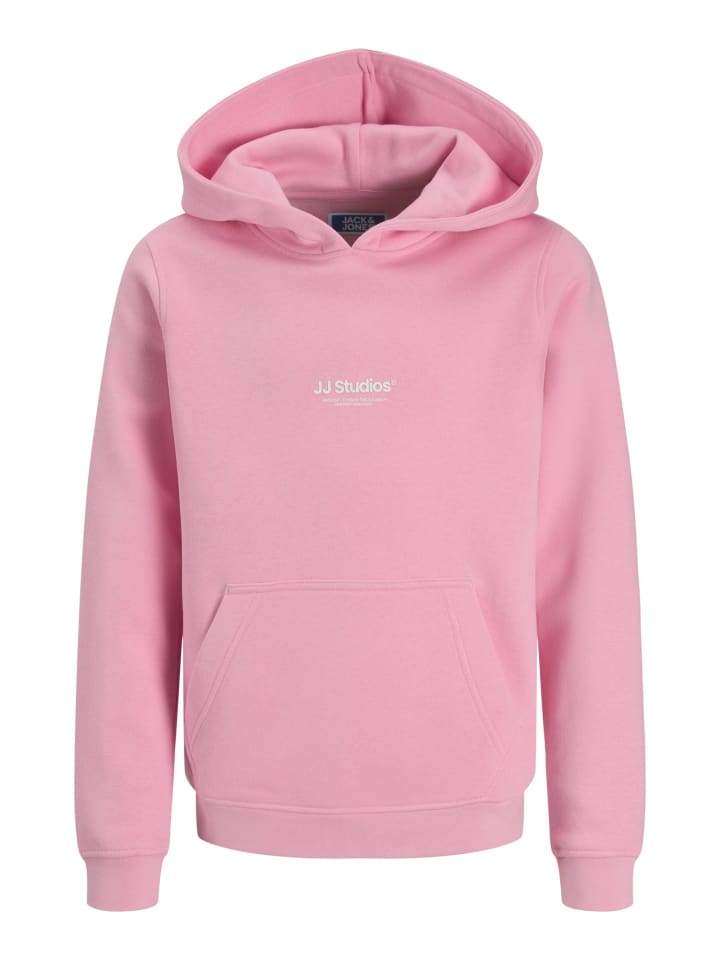 

JACK & JONES Junior Толстовка с капюшоном JJESOHO SWEAT HOOD JNR, призматический розовый цвет