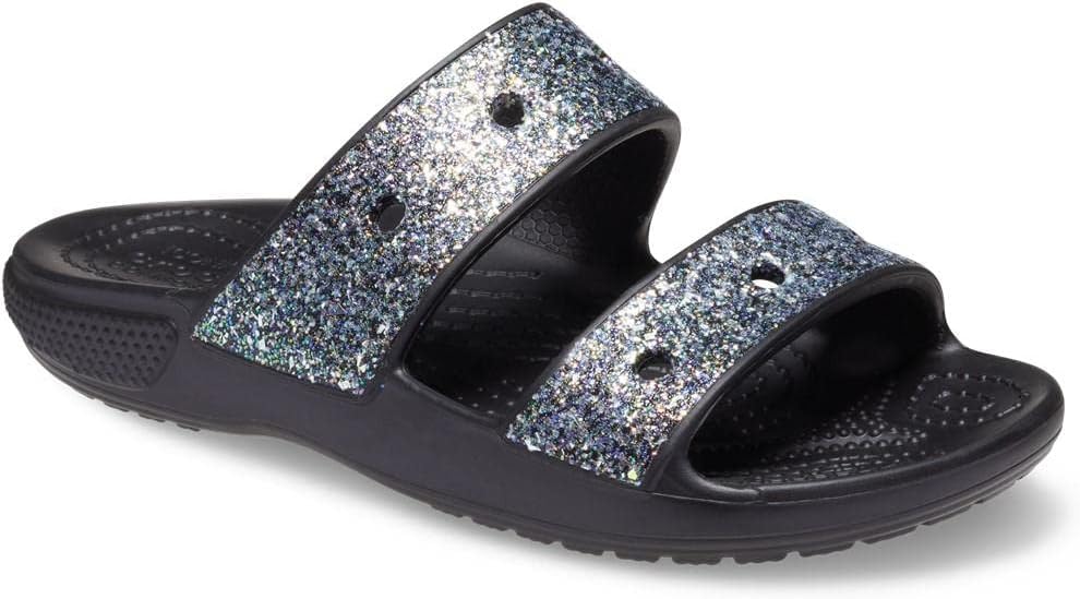 Унисекс сандалии Crocs Classic с улыбкой, черный — фото 4