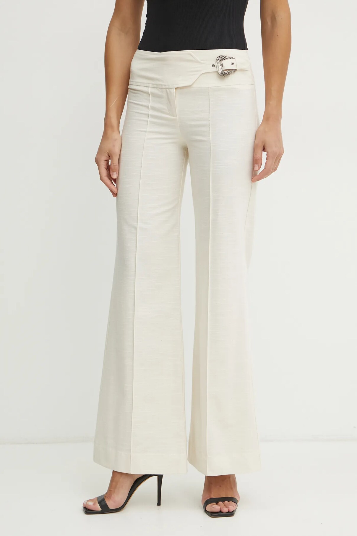 

Хлопковые брюки Versace Jeans Couture, бежевый