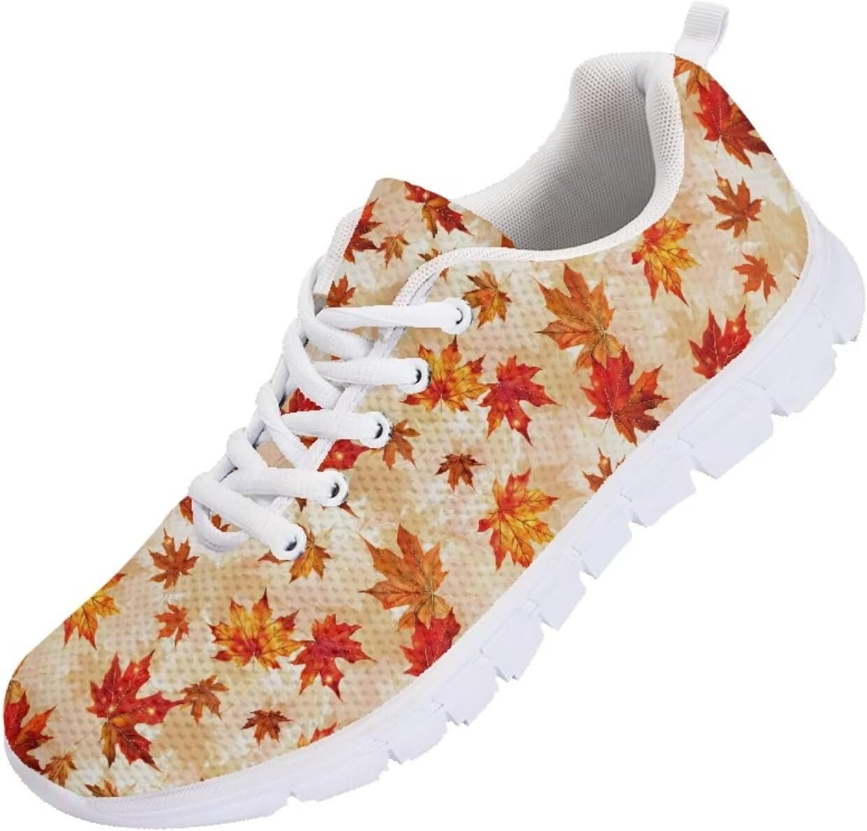 

Мужские кроссовки Funnydude Funny Print 2025 для бега, спортивные, повседневные, удобные для тренировок, Maple Leaf