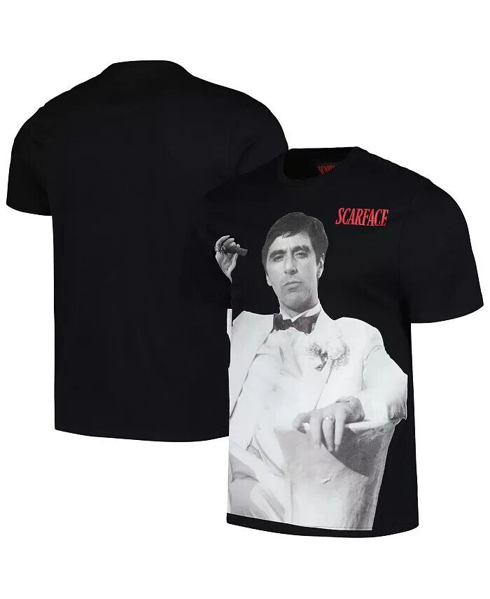 

Мужская и женская черная футболка Scarface Tony Reason