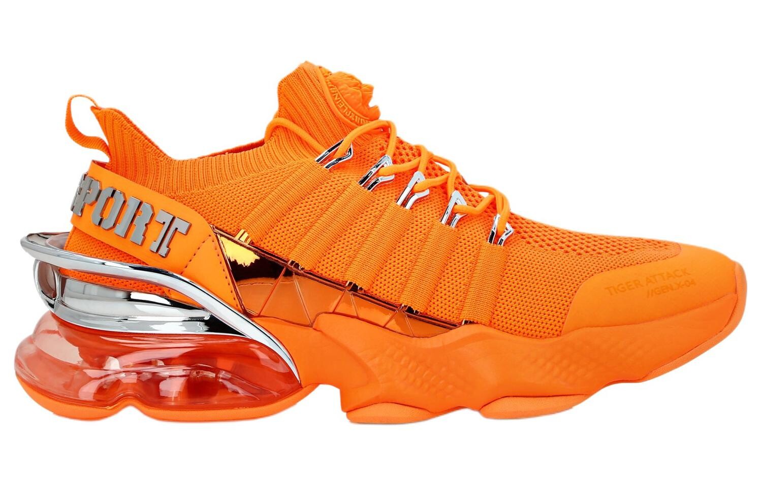 Кроссовки PLEIN SPORT Tiger Attack Gen X 04 Sneakers, цвет Orange — фото 2