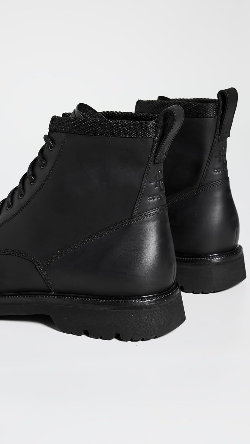Мужские ботинки Cole Haan American Classics с простым носком, водонепроницаемые, черный — фото 3