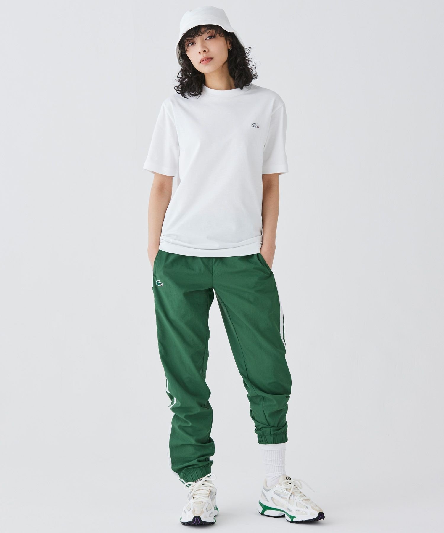Футболка LACOSTE Контурные Часы, Белая — фото 2