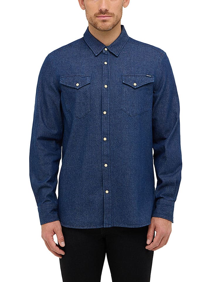 

Mustang Джинсовая рубашка темно-синего цвета