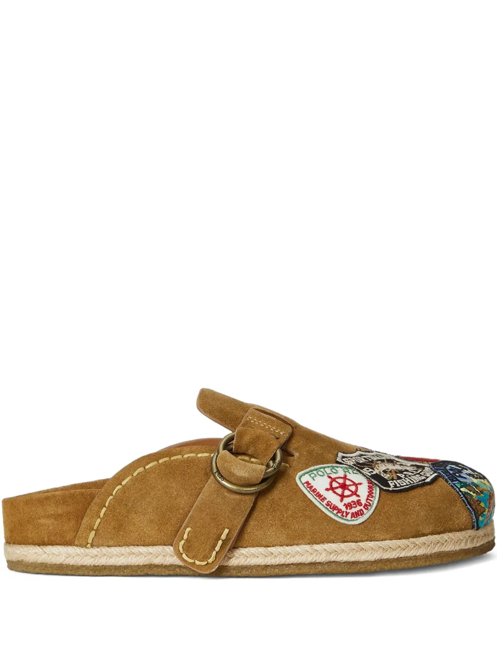 

Сандалии с нашивками POLO RALPH LAUREN, коричневый