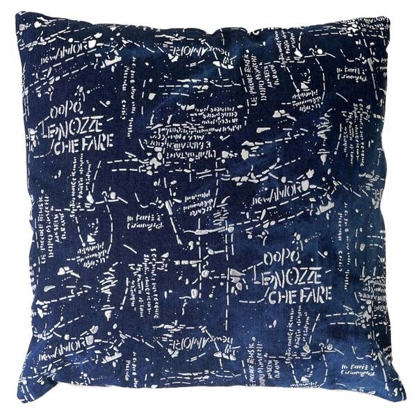 

Декоративная подушка MCW Schrift, 45x45x12 см, синий
