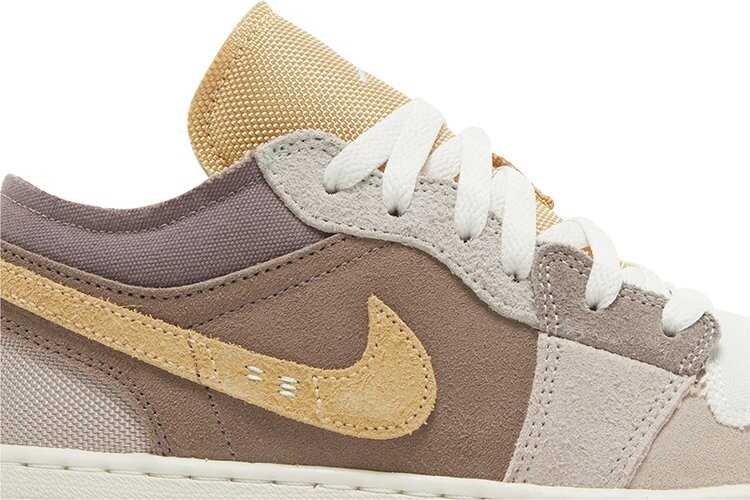 Кроссовки Air Jordan 1 Low SE Craft GS 'Inside Out - Taupe Haze', загар — фото 2