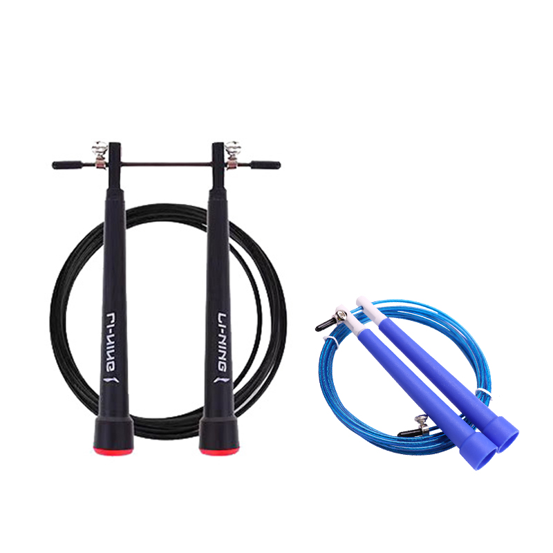 

Профессиональная гоночная скакалка для взрослых steel wire+pvc трос+pp контроллер длина шнура 3м LINING, черный