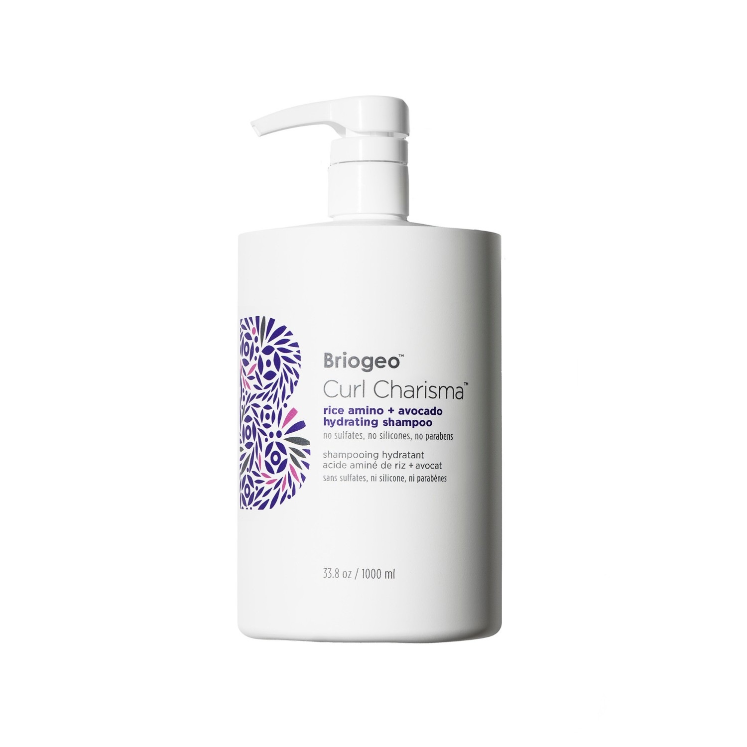 

Шампунь curl charisma rice amino + avocado hydrating shampoo Briogeo, объем 1000 мл