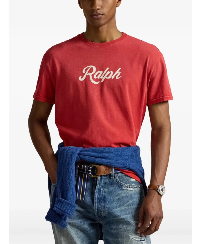 Красная футболка с короткими рукавами Polo Ralph Lauren, красный — фото 3