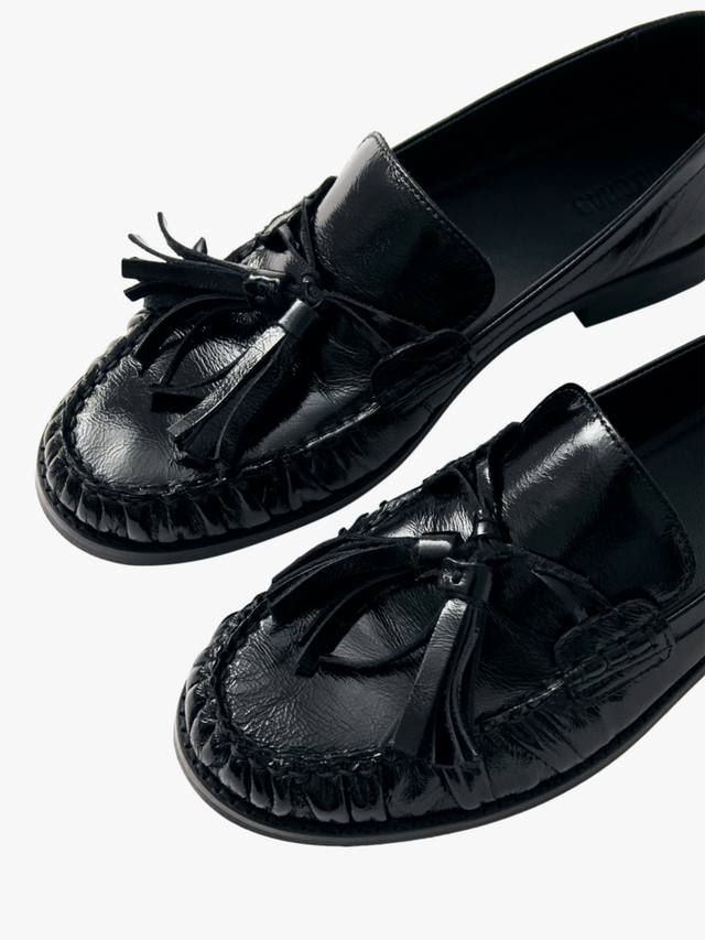 Мариэтта лоферы из лаковой кожи ALOHAS, Black — фото 4