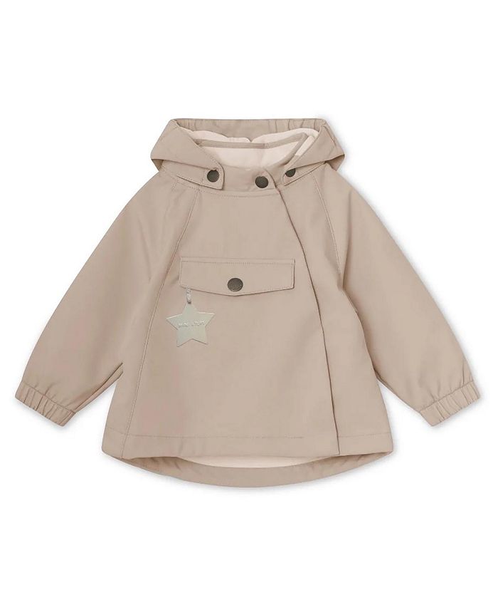 

Унисекс мягкая ветровка MATWAI Spring Softshell Jacket GRS - для малышей MINI A TURE, коричневый/бежевый