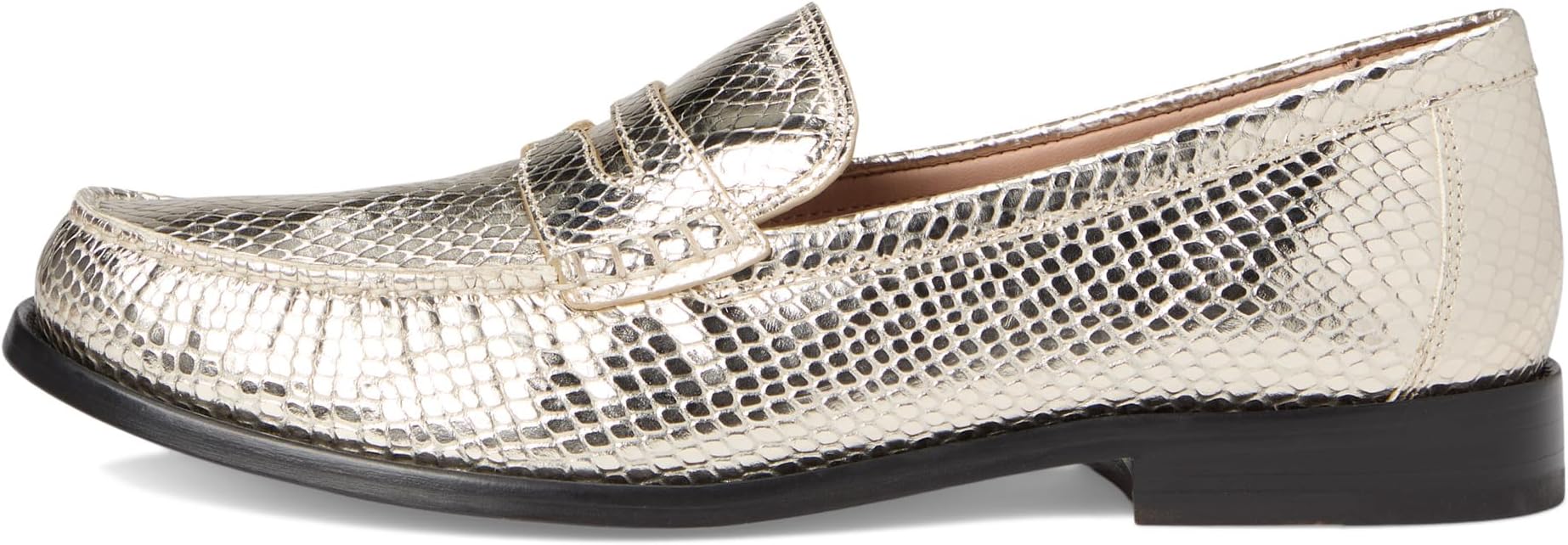 Лоферы Cole Haan Lana Lux Penny Loafers Remastered, цвет Gold Snake Print Leather — фото 4