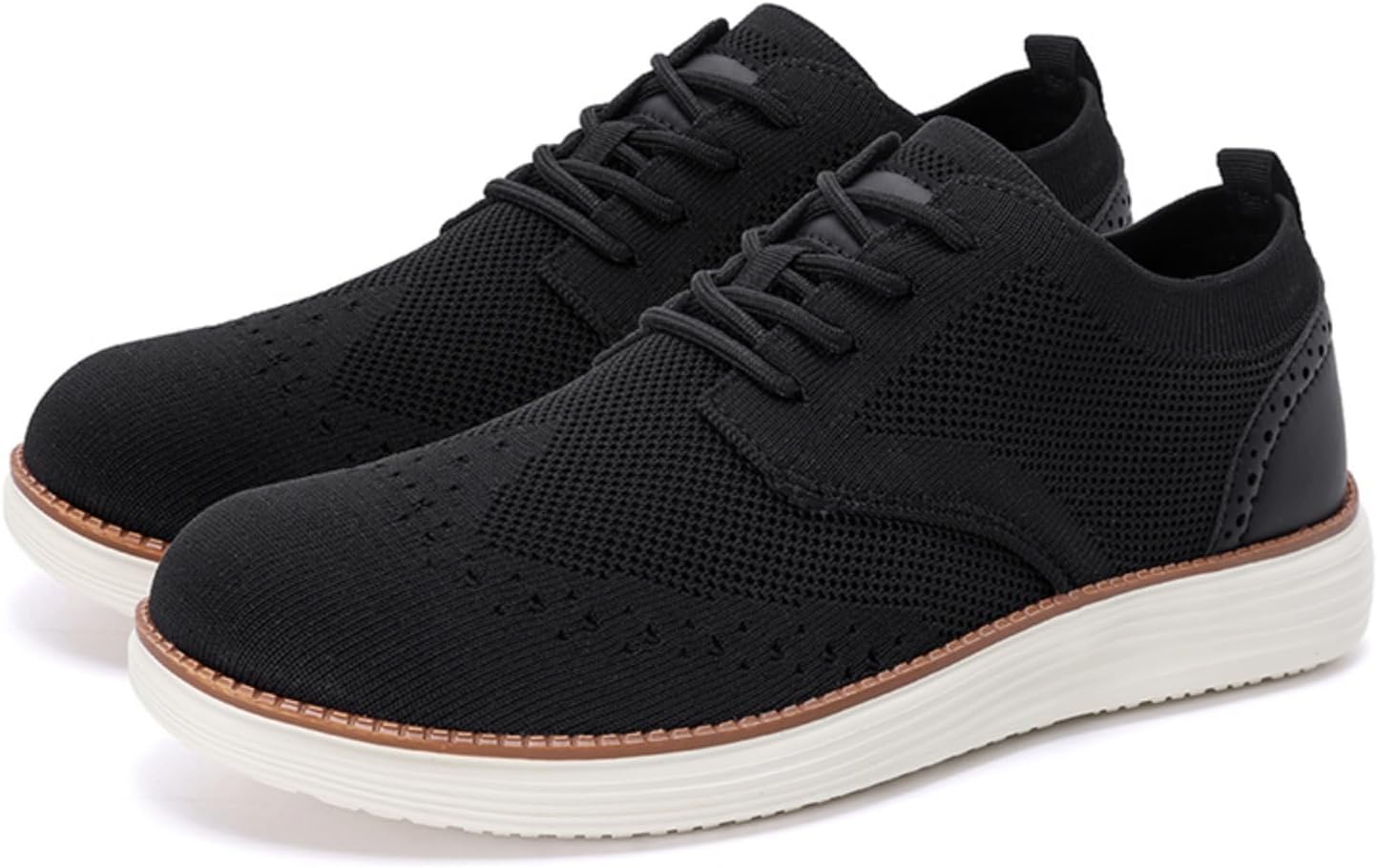 

Мужские повседневные кроссовки-оксфорды: стиль деловой одежды, дышащая сетка, комфортные для прогулок и тенниса, на весь день Kpdwfms, черный