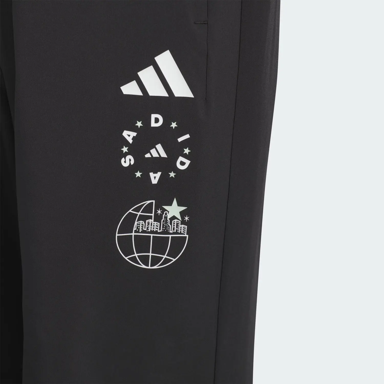 Adidas Детские вязаные спортивные штаны для детей 3-7 лет black/white — фото 3