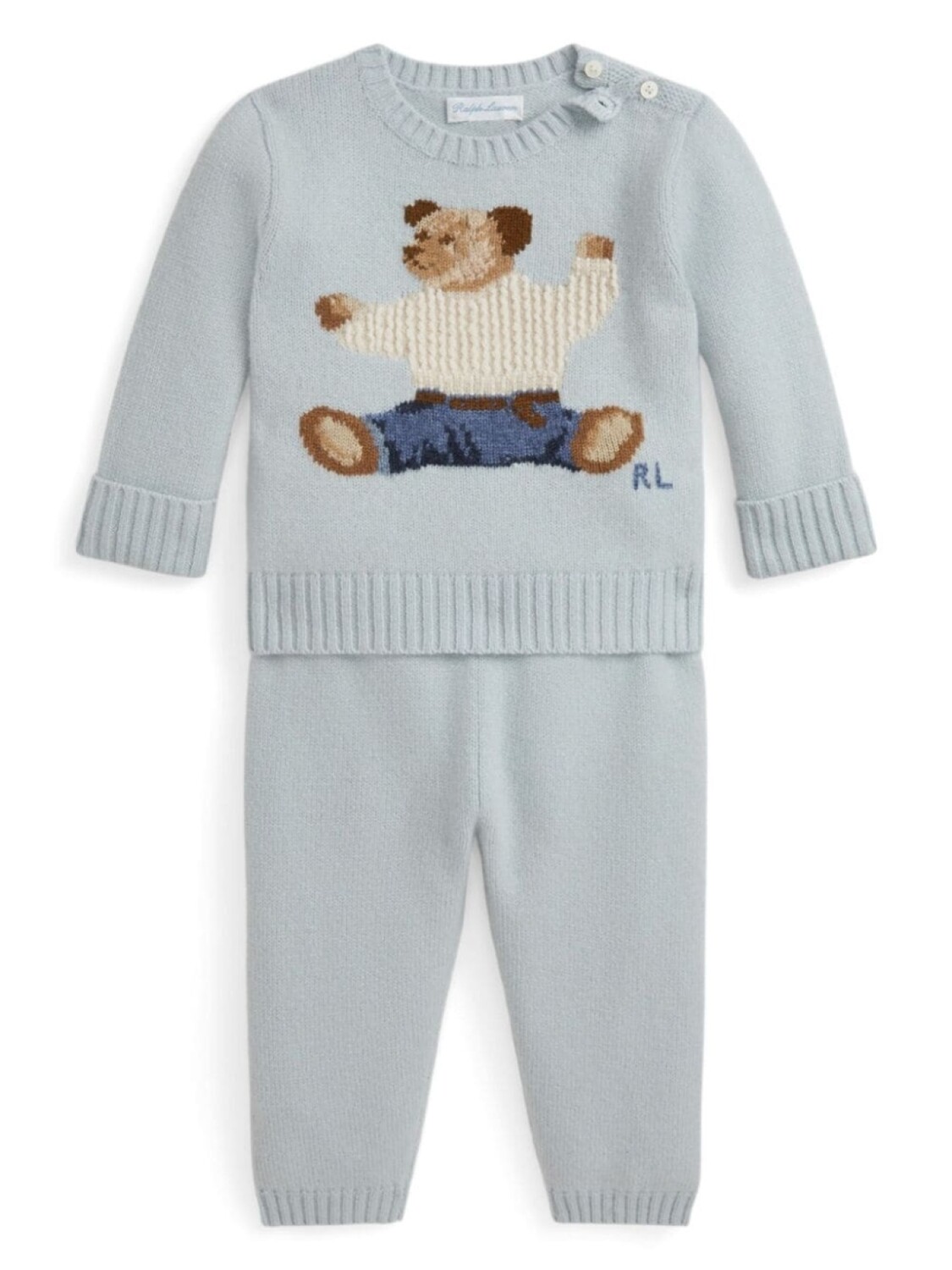 

Ralph Lauren Kids комплект Teddy Bear с брюками, синий