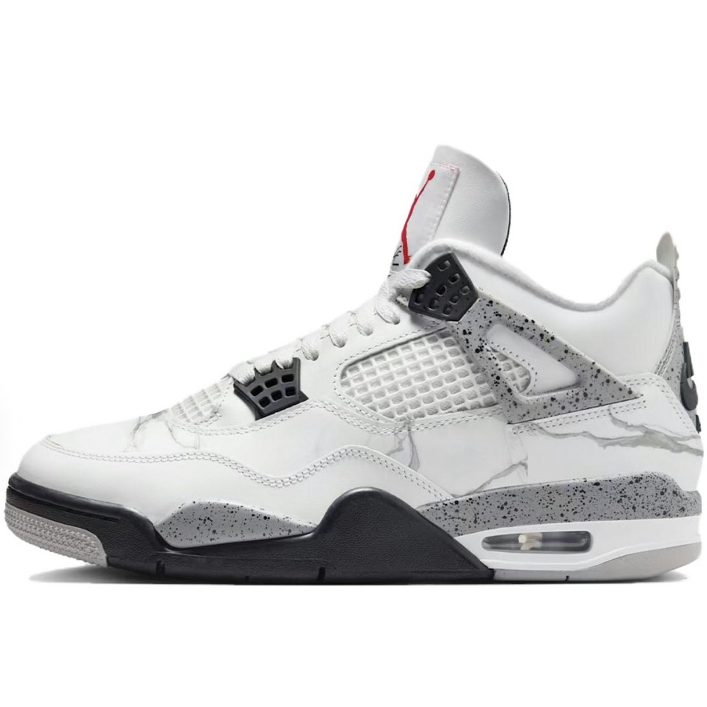

Jordan Баскетбольные кроссовки Air 4 Vintage, мужские, средней высоты, цвет: черный, белый, серый