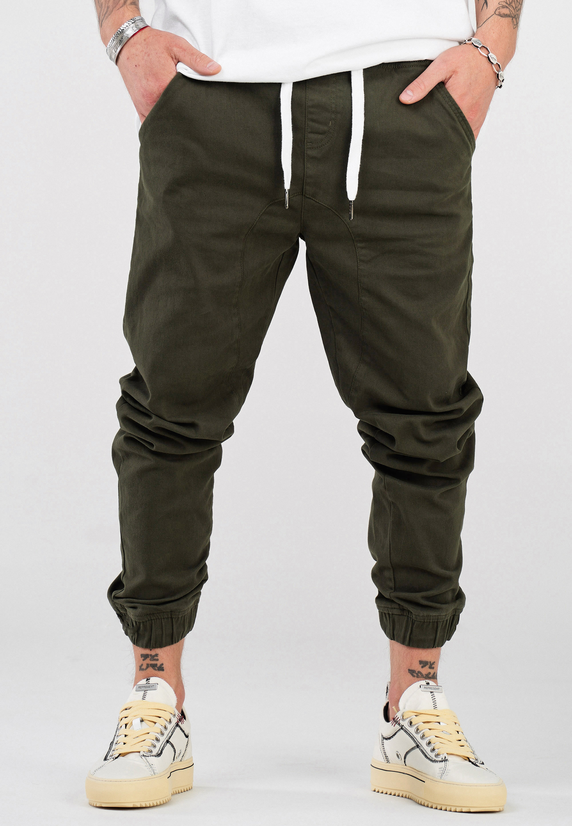 

Тканевые брюки SOUL STAR Chino Jogger MPNOWRA Jogger Jeans Stoff, хаки