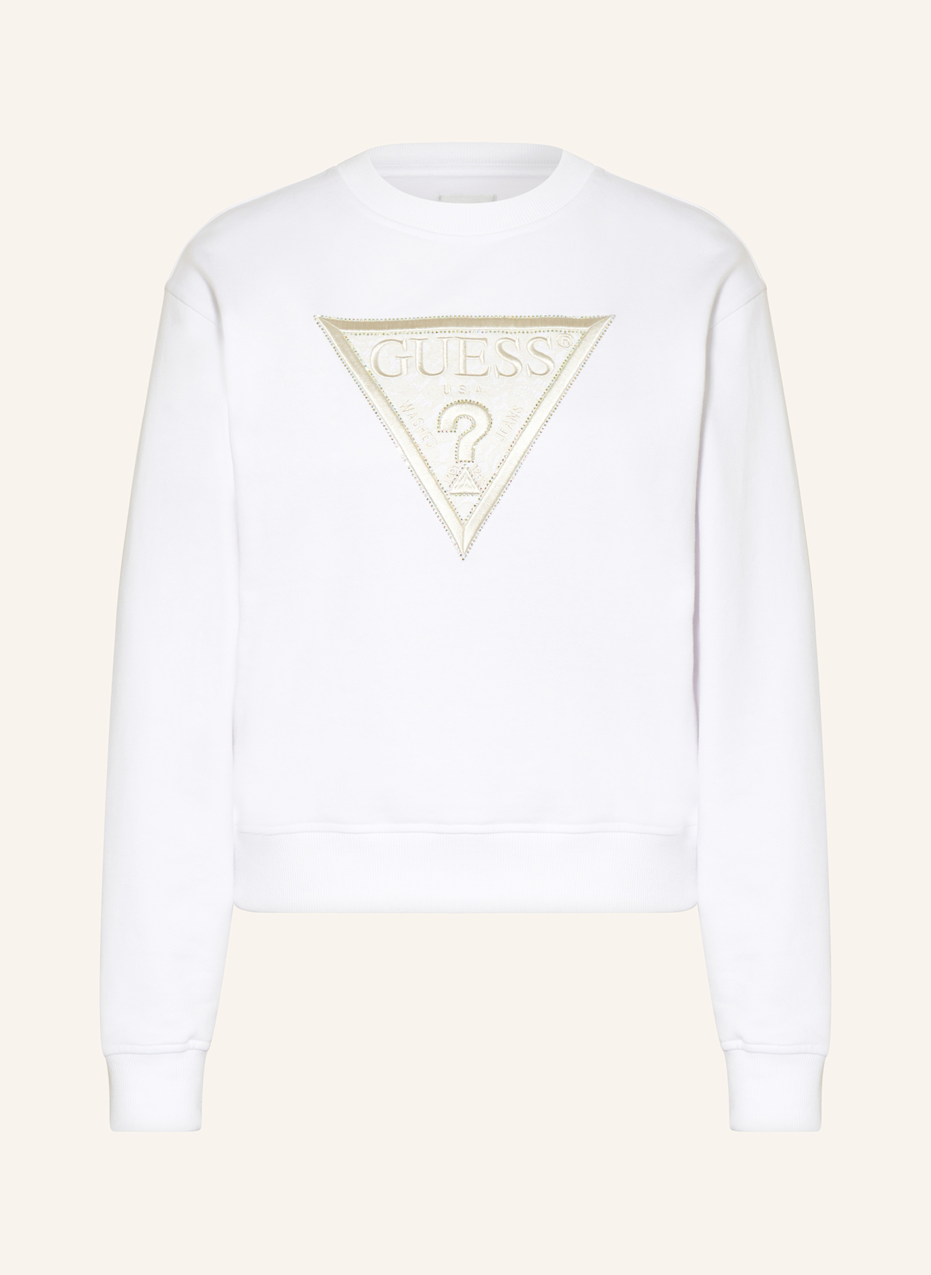 

Толстовка с драгоценными камнями Guess, белый