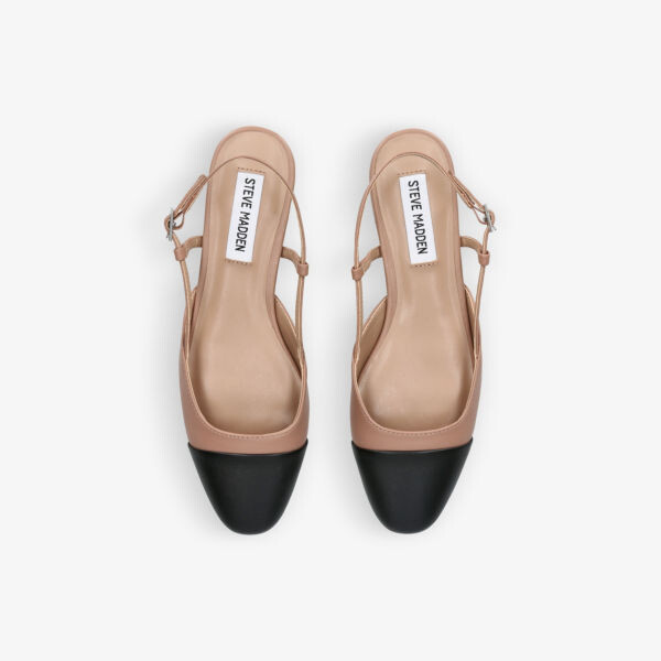 Кожаные туфли Belinda 217 с контрастной вставкой и пяткой на пятке Steve Madden, коричневый — фото 2