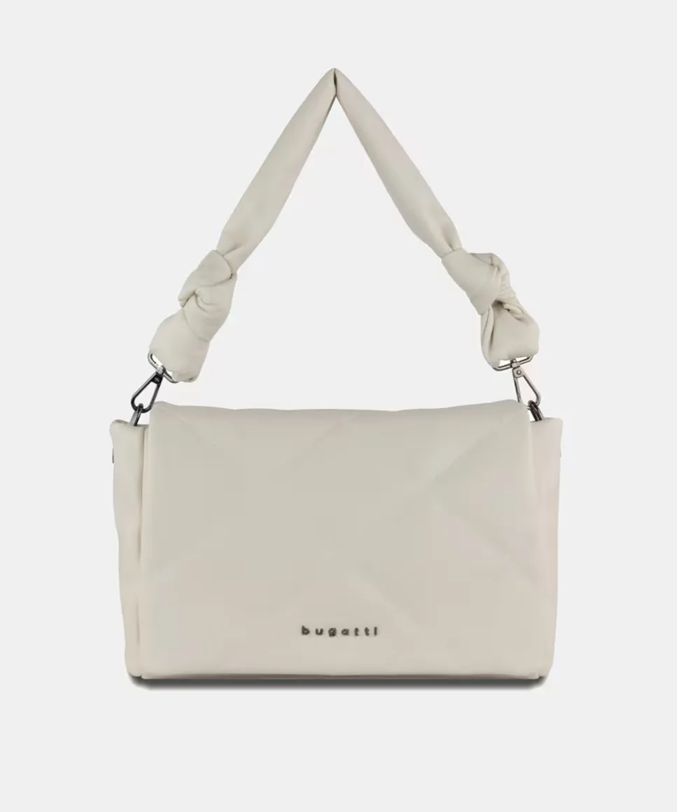 

Белая стеганая сумка через плечо с клапаном Bugatti, белый