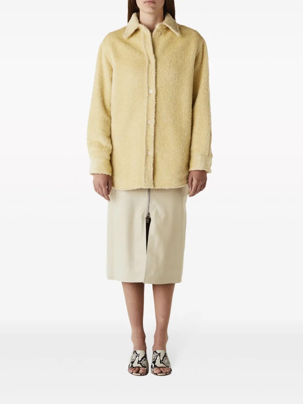 Шерстяная куртка-рубашка Celiane ISABEL MARANT, нейтральный — фото 2