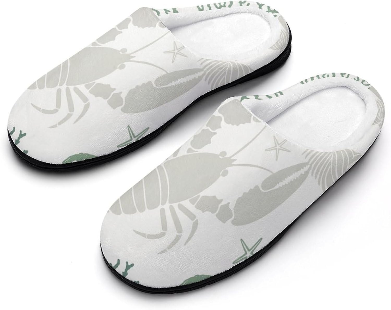 

KKdskkds Деревянные домашние тапочки в деревенском стиле из хлопка для мужчин, нескользящие, уютные, теплые, дышащие, зеленый/серый