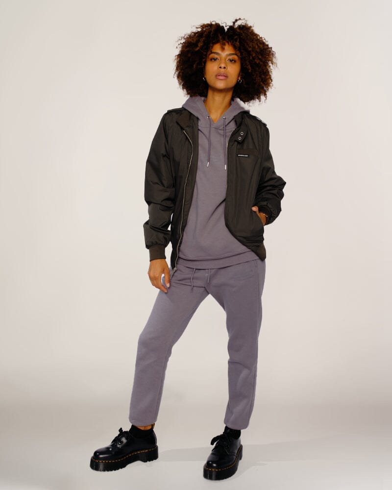 

Женская классическая куртка Iconic Racer Oversize Members Only, черный